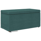 Pouf Verde Scuro 81 x 41 x 40 cm Tessuto e Legno Ingegnerizzato