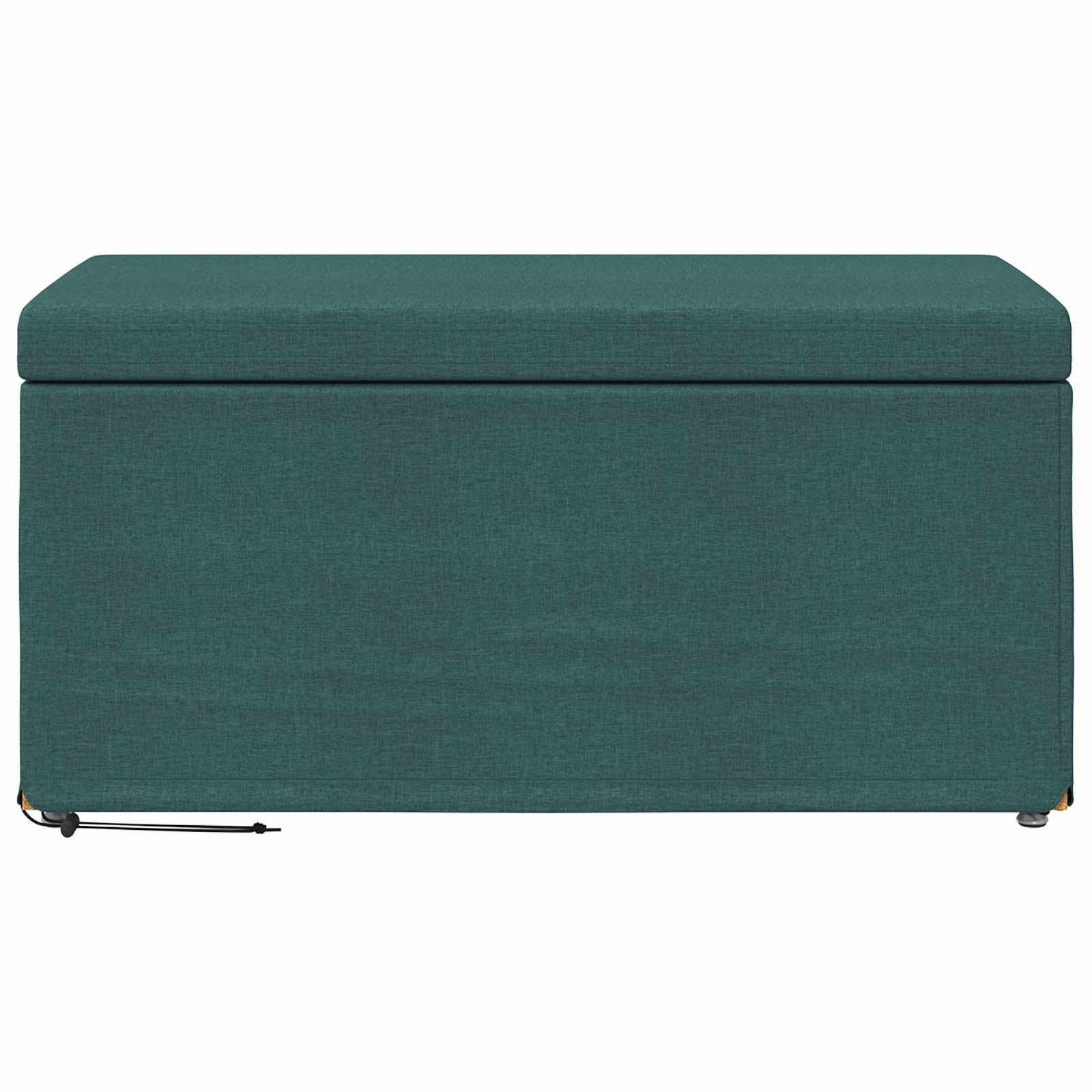 Pouf Verde Scuro 81 x 41 x 40 cm Tessuto e Legno Ingegnerizzato