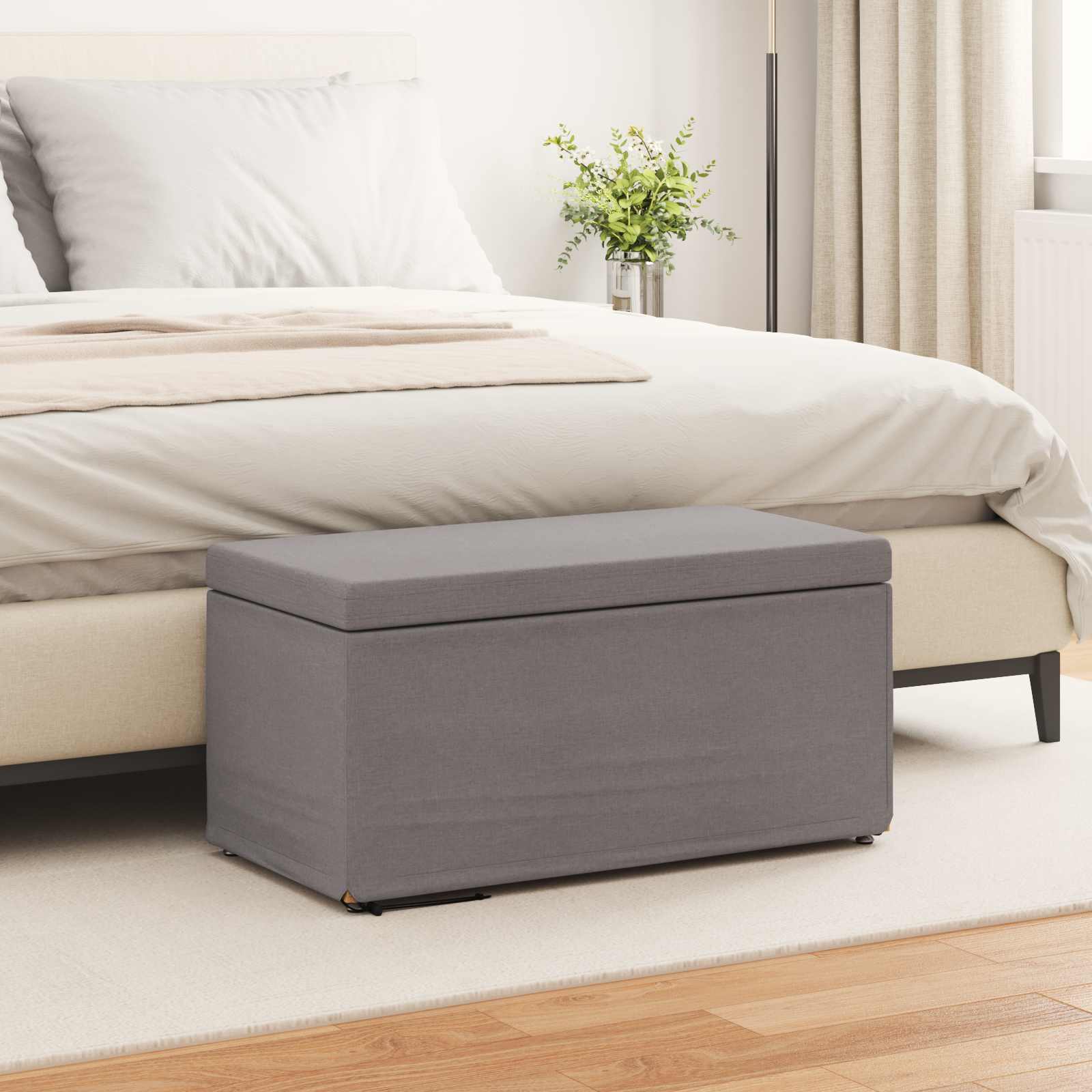 Pouf Talpa 81 x 41 x 40 cm Tessuto e Legno Ingegnerizzato
