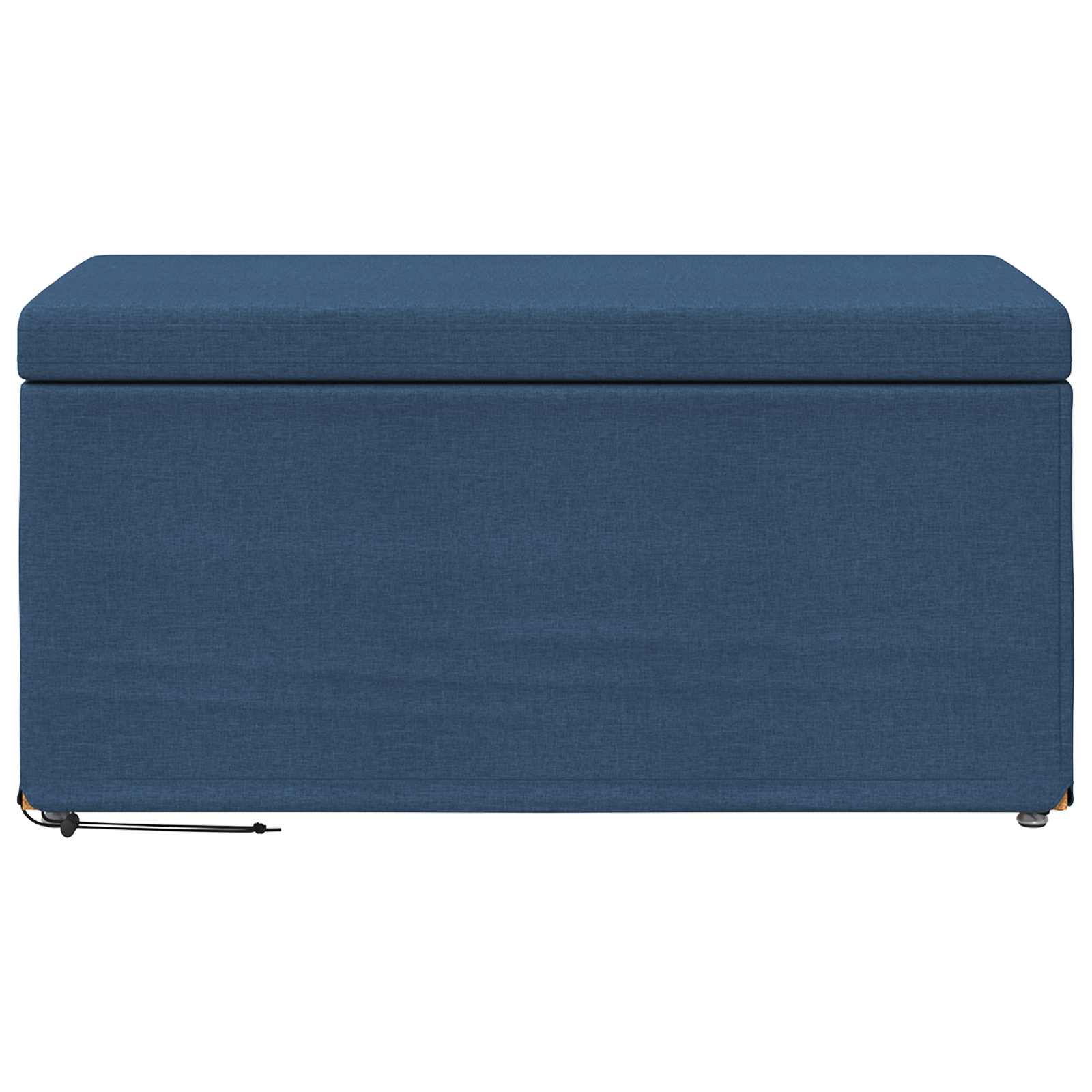 Pouf Blu 81 x 41 x 40 cm Tessuto e Legno Ingegnerizzato