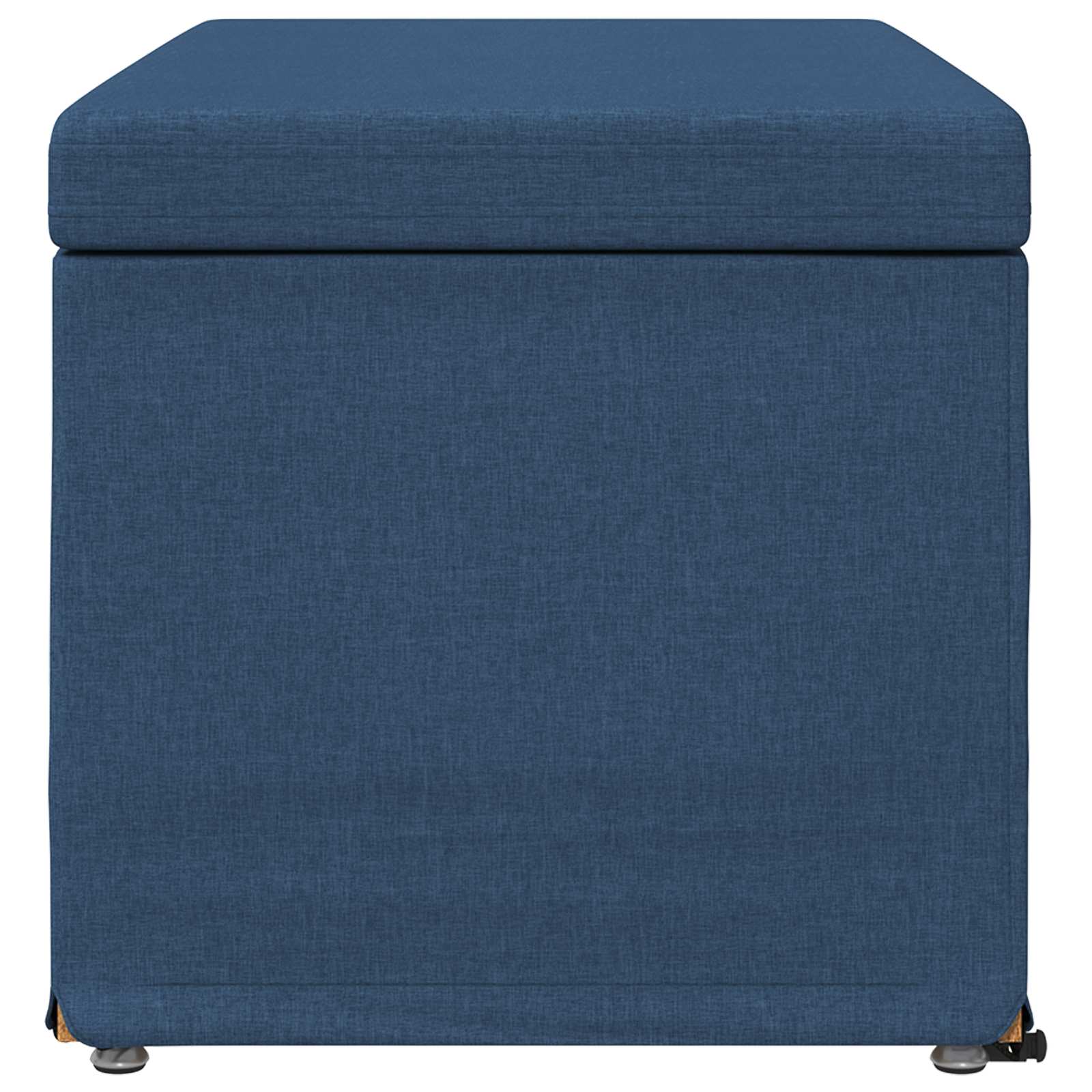 Pouf Blu 81 x 41 x 40 cm Tessuto e Legno Ingegnerizzato