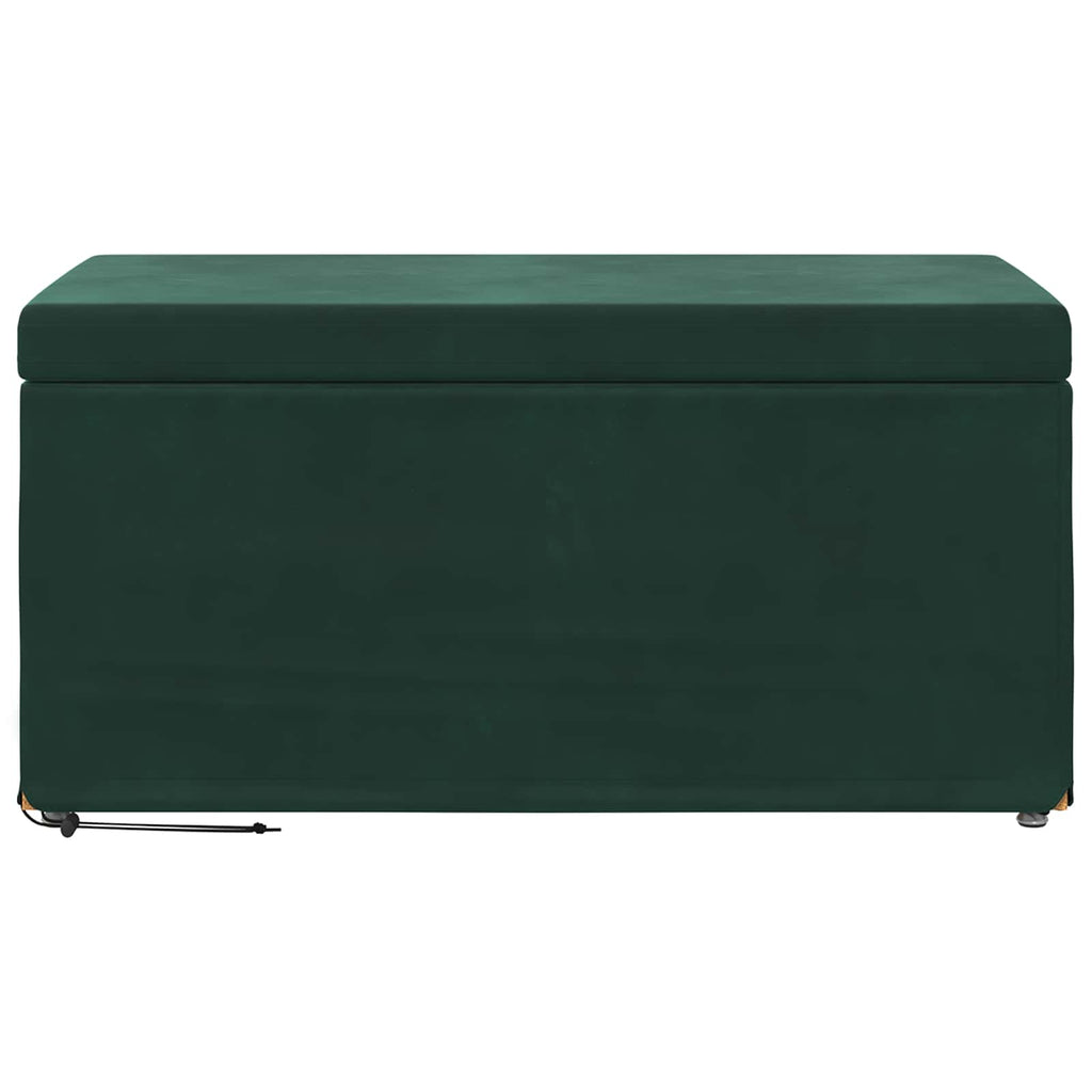 Pouf Verde Scuro 81 x 41 x 40 cm Velluto e Legno Ingegnerizzato