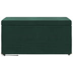 Pouf Verde Scuro 81 x 41 x 40 cm Velluto e Legno Ingegnerizzato