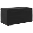 Pouf Nero 81 x 41 x 40 cm Velluto e Legno Ingegnerizzato