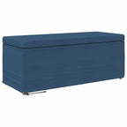 Pouf Blu 101 x 41 x 40 cm Tessuto e Legno Ingegnerizzato