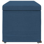 Pouf Blu 101 x 41 x 40 cm Tessuto e Legno Ingegnerizzato