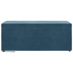 Pouf Blu 101 x 41 x 40 cm Velluto e Legno Ingegnerizzato