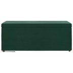 Pouf Verde Scuro Velluto e Legno Ingegnerizzato