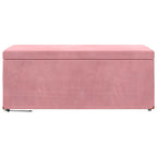 Pouf Rosa 101 x 41 x 40 cm Velluto e Legno Ingegnerizzato