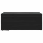 Pouf Nero 101 x 41 x 40 cm Velluto e Legno Ingegnerizzato