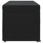 Pouf Nero 101 x 41 x 40 cm Velluto e Legno Ingegnerizzato