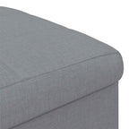 Pouf con Storage Grigio chiaro 40 x 40 x 45 cm Tessuto