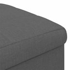 Pouf contenitore Grigio scuro 40 x 40 x 45 cm Tessuto