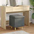 Pouf contenitore Grigio scuro 40 x 40 x 45 cm Tessuto