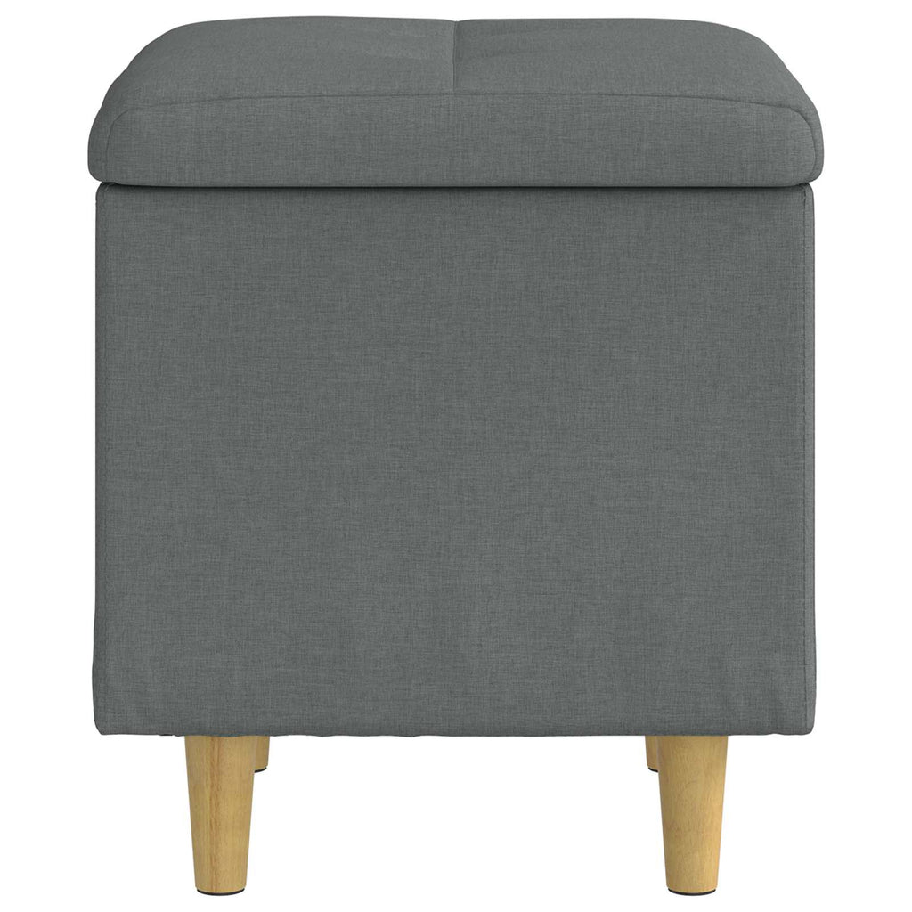 Pouf contenitore Grigio scuro 40 x 40 x 45 cm Tessuto