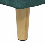 Pouf contenitore Verde Scuro 40 x 40 x 45 cm Tessuto
