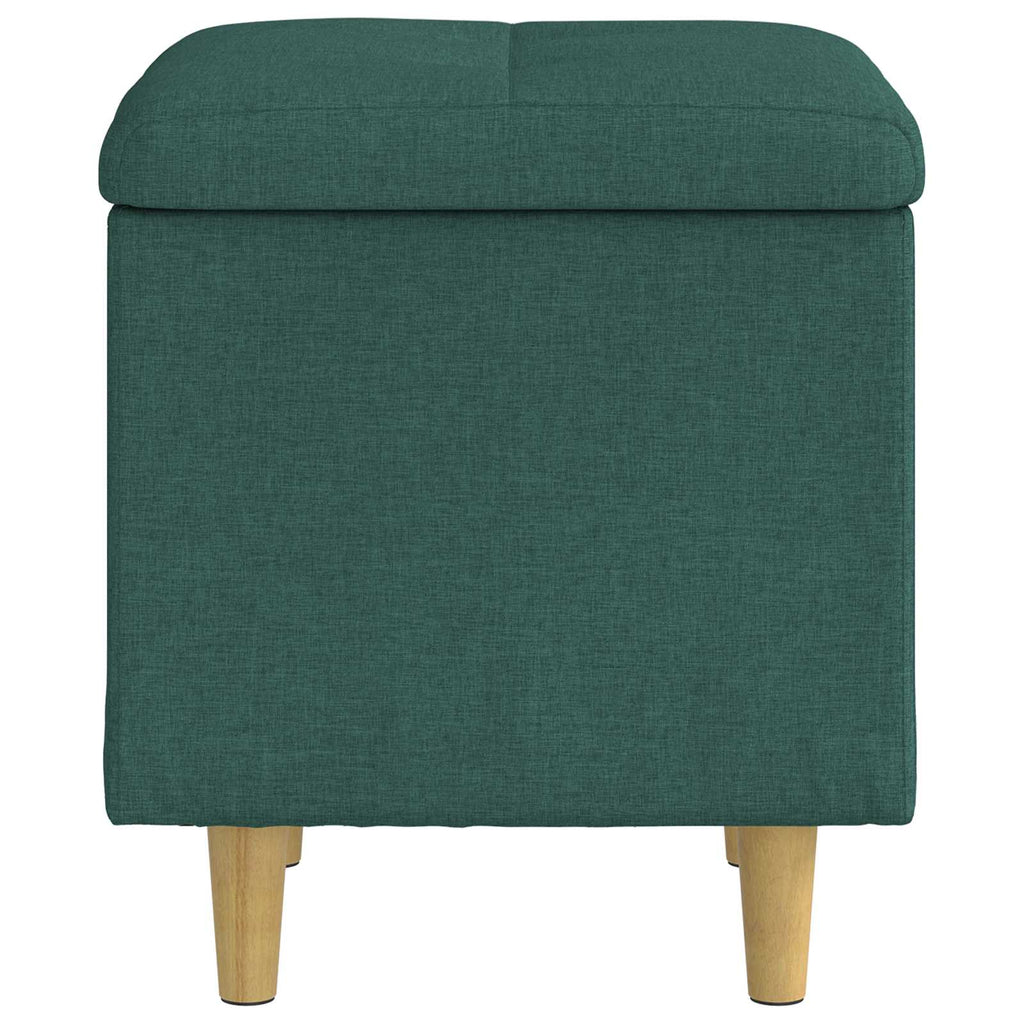 Pouf contenitore Verde Scuro 40 x 40 x 45 cm Tessuto
