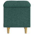 Pouf contenitore Verde Scuro 40 x 40 x 45 cm Tessuto