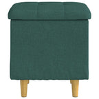 Pouf contenitore Verde Scuro 40 x 40 x 45 cm Tessuto