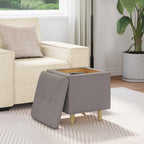 Pouf contenitore con cuscino Talpa 40 x 40 x 45 cm Tessuto