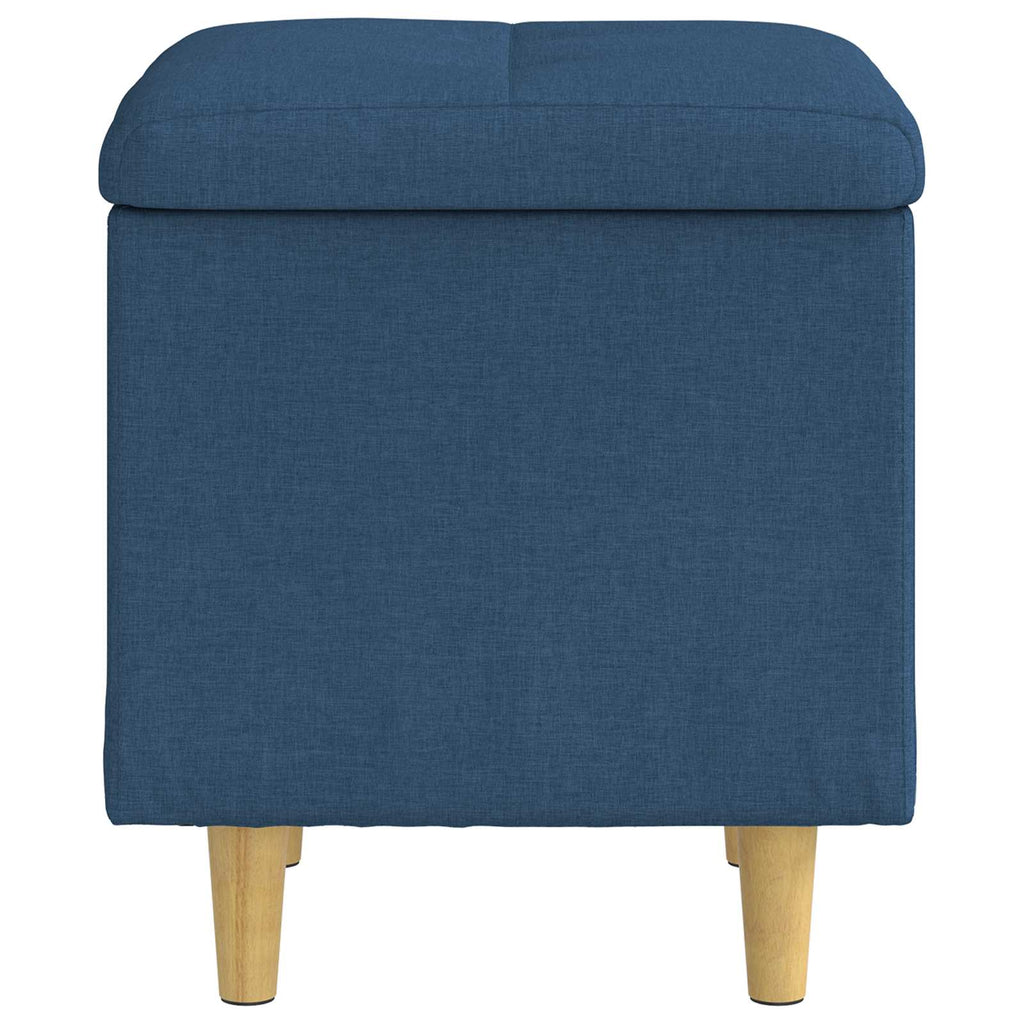 Pouf contenitore con cuscino Blu 40 x 40 x 45 cm Tessuto