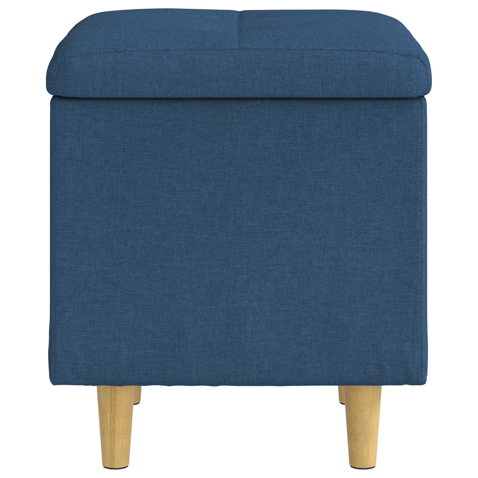 Pouf contenitore con cuscino Blu 40 x 40 x 45 cm Tessuto