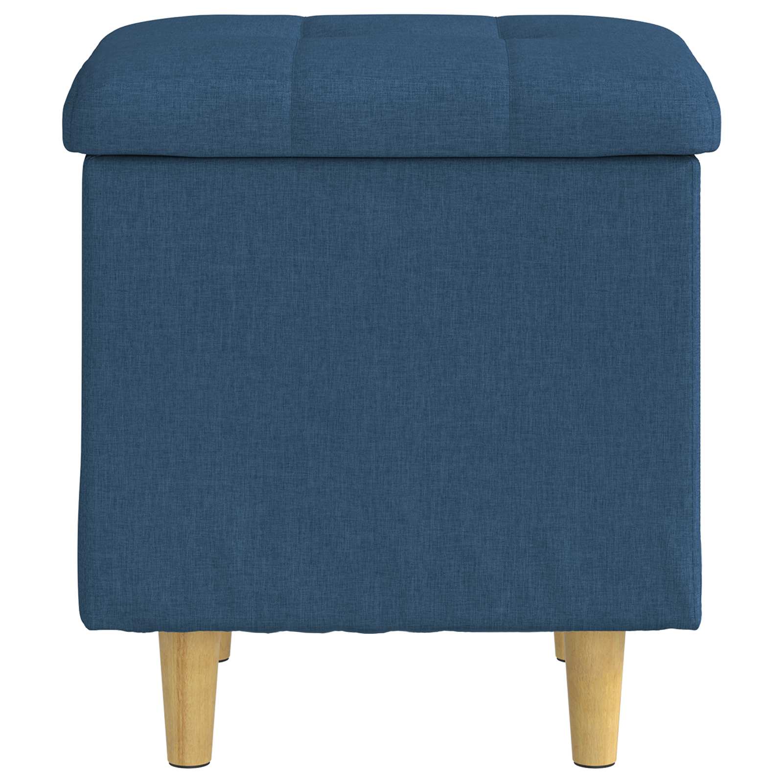 Pouf contenitore con cuscino Blu 40 x 40 x 45 cm Tessuto