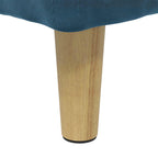 Pouf contenitore con cuscino Blu 40 x 40 x 45 cm Velluto