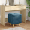 Pouf contenitore con cuscino Blu 40 x 40 x 45 cm Velluto