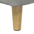 Pouf contenitore Grigio chiaro 40 x 40 x 45 cm Velluto