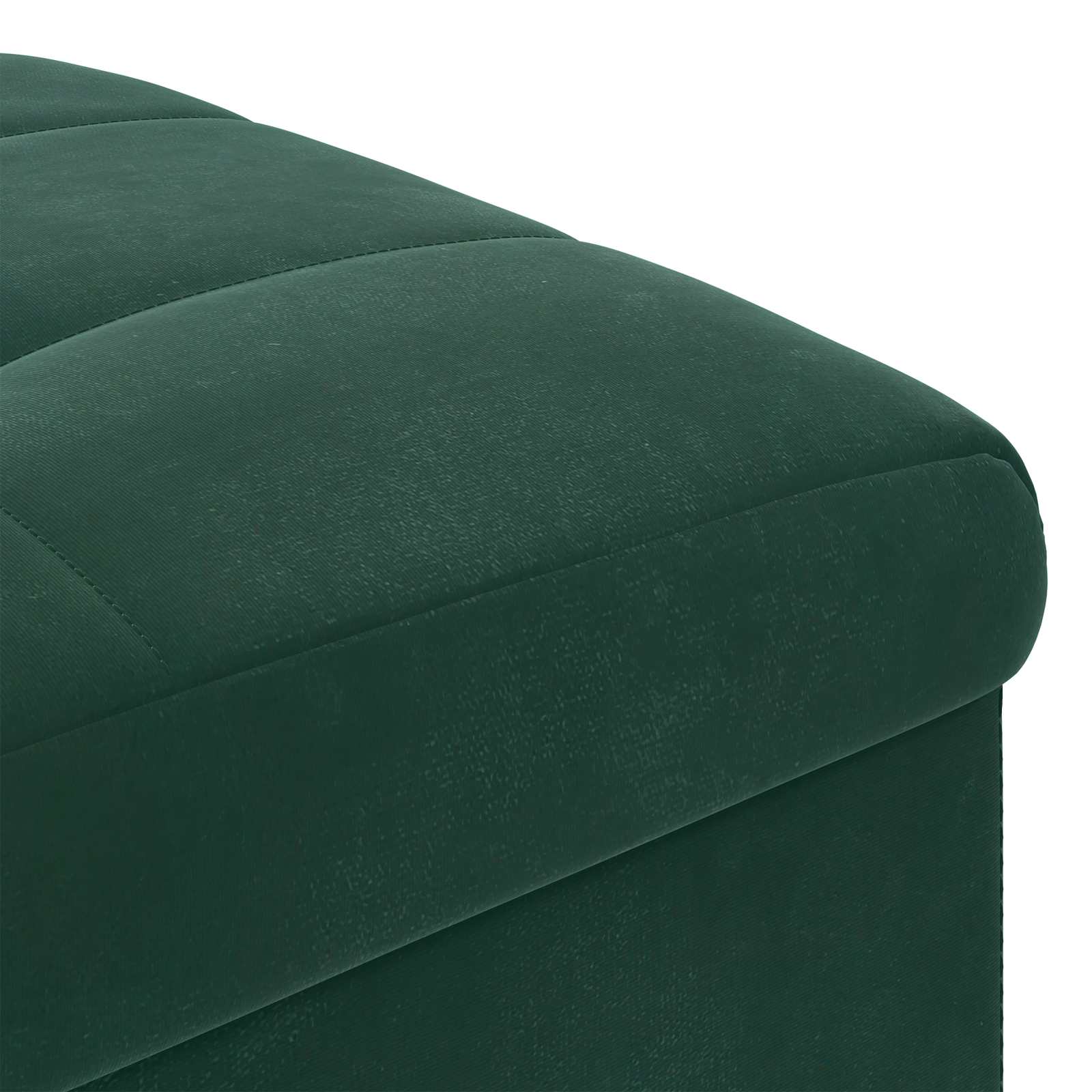 Pouf contenitore Verde Scuro 40 x 40 x 45 cm Velluto