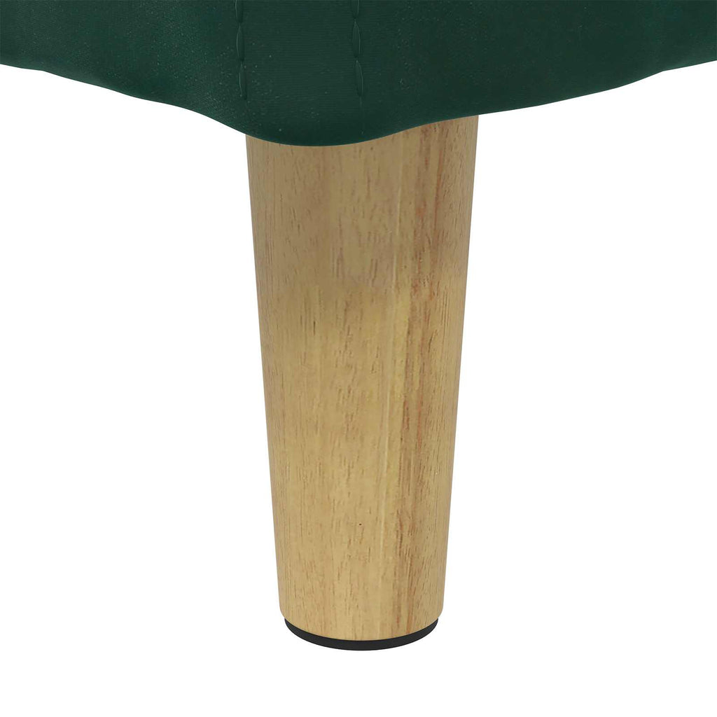 Pouf contenitore Verde Scuro 40 x 40 x 45 cm Velluto