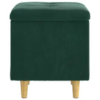 Pouf contenitore Verde Scuro 40 x 40 x 45 cm Velluto