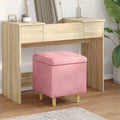 Pouf con Storage 40 x 40 x 45 cm Velluto