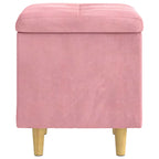Pouf con Storage 40 x 40 x 45 cm Velluto