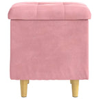 Pouf con Storage 40 x 40 x 45 cm Velluto