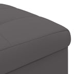Pouf contenitore Grigio 40 x 40 x 45 cm Pelle sintetica