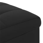 Pouf contenitore Nero 40 x 40 x 45 cm Pelle sintetica
