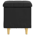 Pouf contenitore Nero 40 x 40 x 45 cm Pelle sintetica