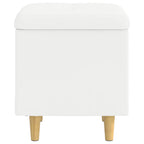 Pouf contenitore Bianco 40 x 40 x 45 cm Pelle sintetica