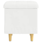 Pouf contenitore Bianco 40 x 40 x 45 cm Pelle sintetica