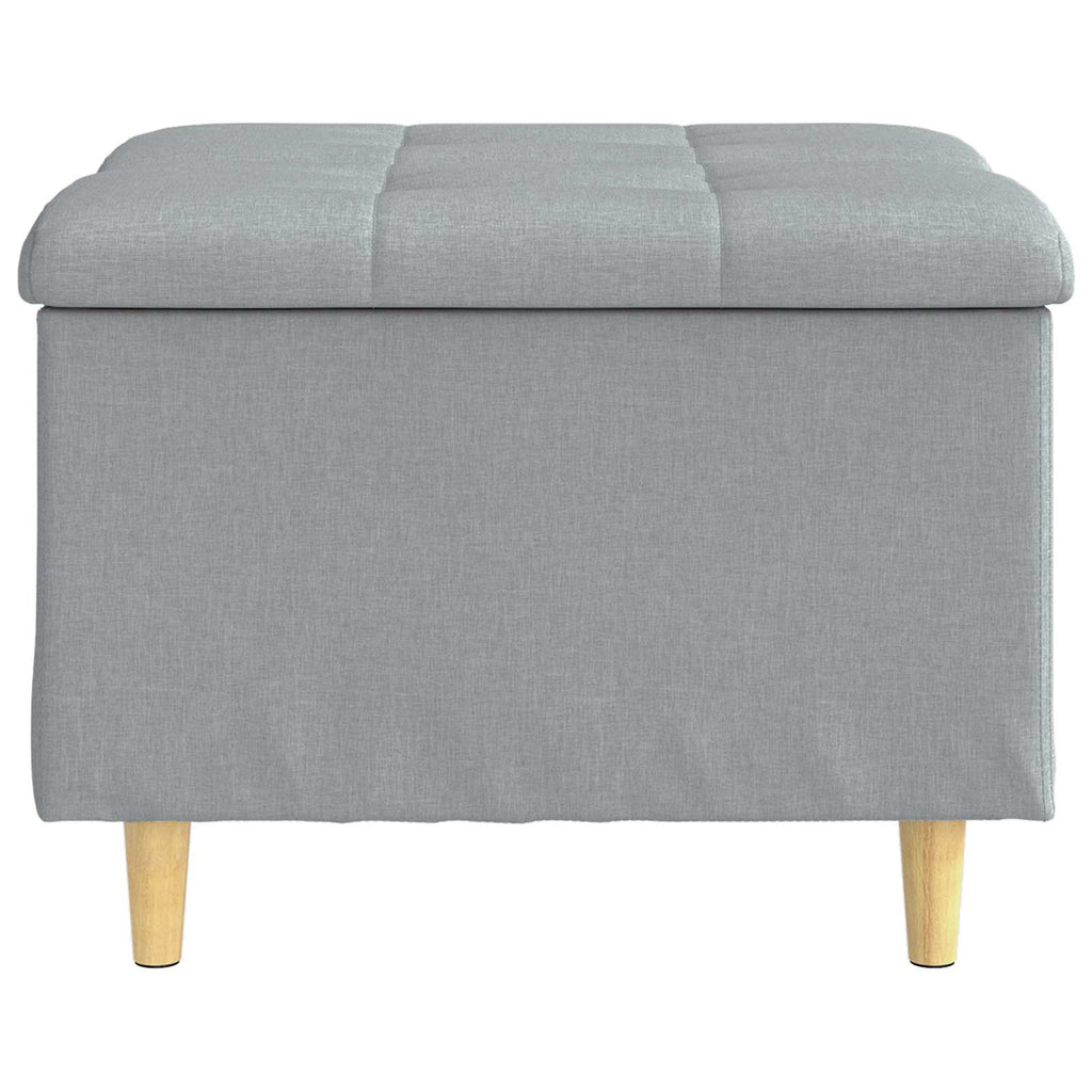 Pouf contenitore Grigio chiaro 60 x 60 x 45 cm Tessuto