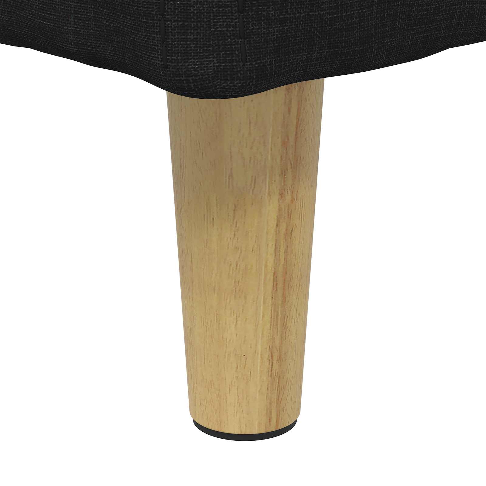 Pouf contenitore con cuscino Nero 60 x 60 x 45 cm Tessuto