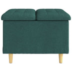 Pouf contenitore Verde Scuro 60 x 60 x 45 cm Tessuto