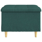 Pouf contenitore Verde Scuro 60 x 60 x 45 cm Tessuto