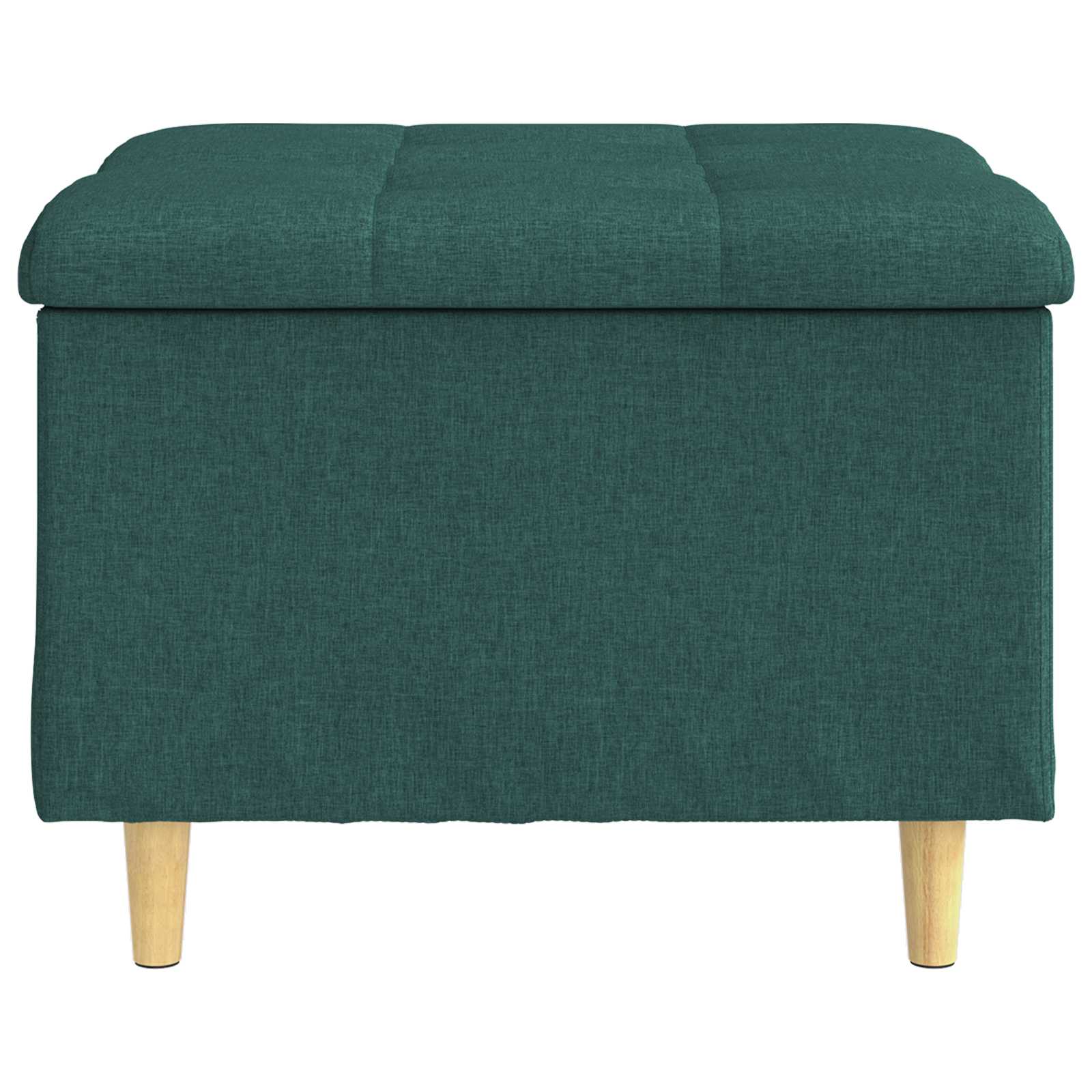 Pouf contenitore Verde Scuro 60 x 60 x 45 cm Tessuto