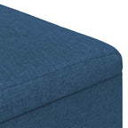 Pouf contenitore con cuscino Blu 60 x 60 x 45 cm Tessuto