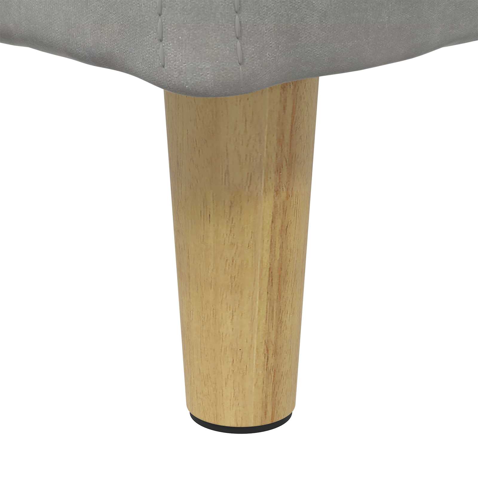 Pouf contenitore Grigio chiaro 60 x 60 x 45 cm Velluto