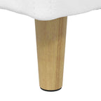 Pouf contenitore Bianco 60 x 60 x 45 cm Pelle sintetica