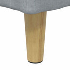Pouf contenitore Grigio chiaro 80 x 80 x 45 cm Tessuto